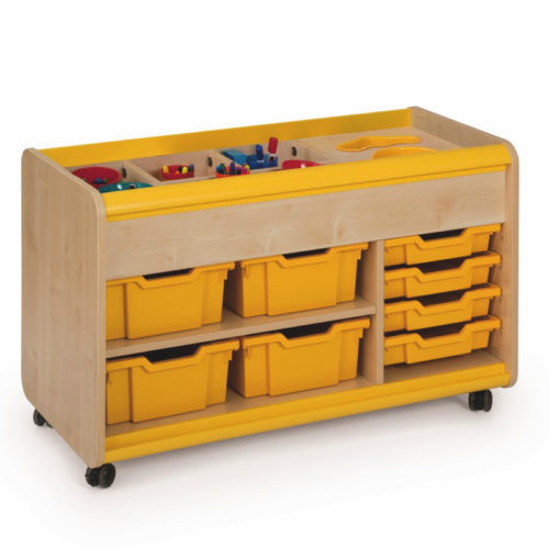 Craft Trolley With Yellow Pots