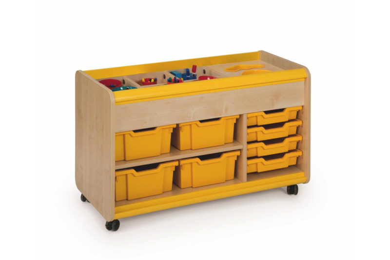 Craft Trolley With Yellow Pots