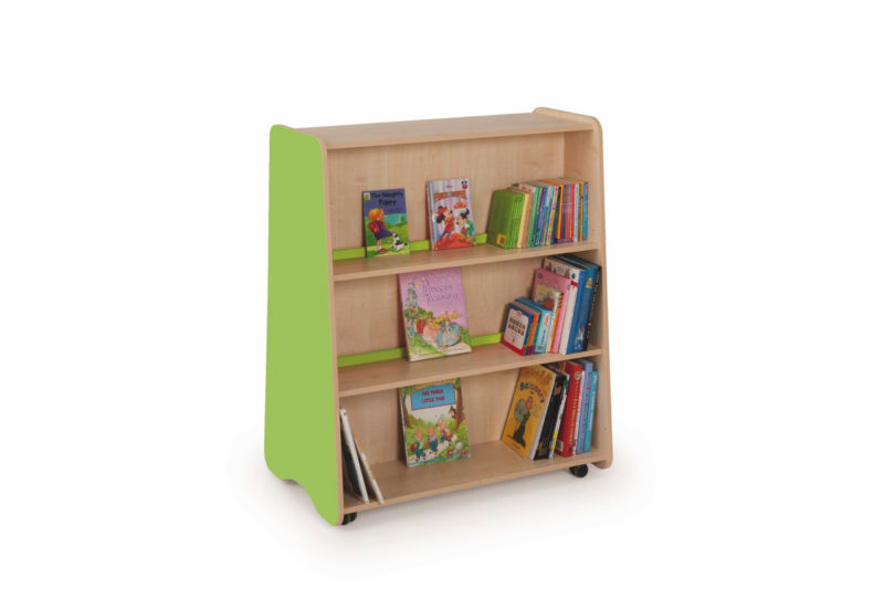 Tall Double Sided Mobile Bookcase